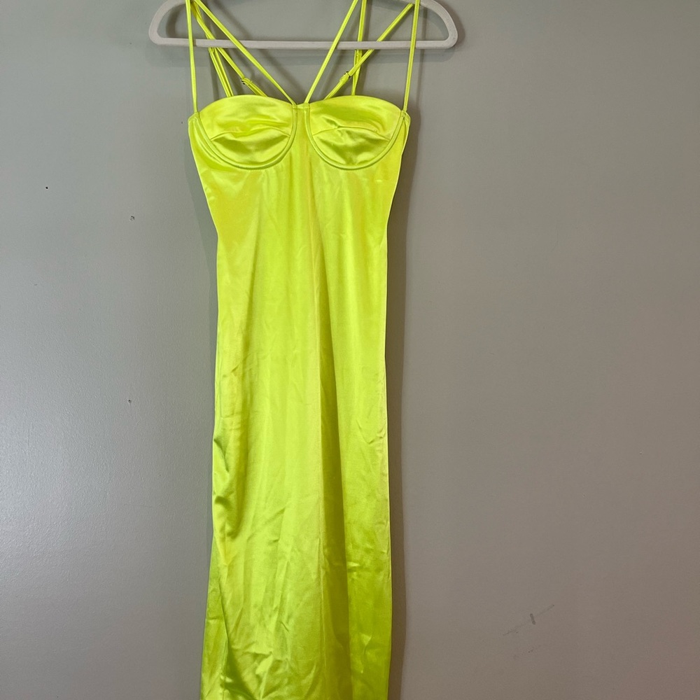 Neon yellow dress